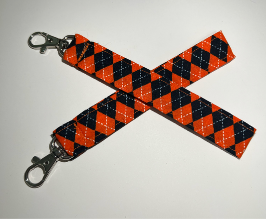 Black & Orange Argyle